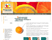 Tablet Screenshot of agrumariacorleone.com